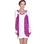 fuchsia sequin No Long Sleeve Nightdress