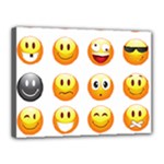 Smilies Emoji Canvas 16  x 12  (Stretched)