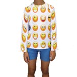 Smilies Emoji Kid s Long Sleeve Swimwear