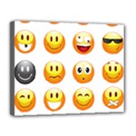 Smilies Emoji Canvas 14  x 11  (Stretched)