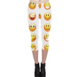 Smilies Emoji Capri Leggings 