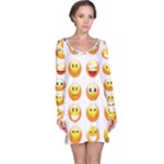 Smilies Emoji Long Sleeve Nightdress