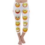 Smilies Emoji Capri Winter Leggings 