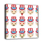 Uncle Sam Emoji Mini Canvas 8  x 8  (Stretched)