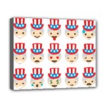 Uncle Sam Emoji Canvas 10  x 8  (Stretched)