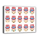 Uncle Sam Emoji Canvas 14  x 11  (Stretched)