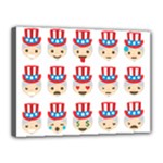 Uncle Sam Emoji Canvas 16  x 12  (Stretched)