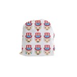 Uncle Sam Emoji Drawstring Pouch (Small)