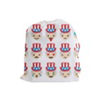 Uncle Sam Emoji Drawstring Pouch (Large)