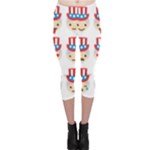 Uncle Sam Emoji Capri Leggings 