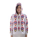 Uncle Sam Emoji Hooded Wind Breaker (Women)