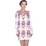 Uncle Sam Emoji Long Sleeve Nightdress