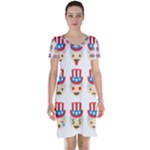 Uncle Sam Emoji Short Sleeve Nightdress