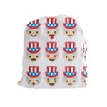 Uncle Sam Emoji Drawstring Pouch (XL)