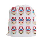 Uncle Sam Emoji Drawstring Pouch (XXL)