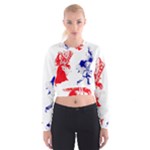 Victorian Marriage Women s Cropped Sweatshirt