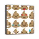 poop Emoji Mini Canvas 6  x 6  (Stretched)