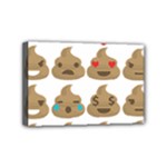 poop Emoji Mini Canvas 6  x 4  (Stretched)