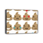 poop Emoji Mini Canvas 7  x 5  (Stretched)