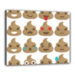 poop Emoji Canvas 20  x 16  (Stretched)