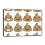 poop Emoji Canvas 18  x 12  (Stretched)