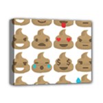 poop Emoji Deluxe Canvas 14  x 11  (Stretched)