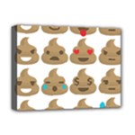 poop Emoji Deluxe Canvas 16  x 12  (Stretched) 