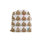 poop Emoji Drawstring Pouch (Medium)