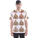 poop Emoji Men s Sport Mesh Tee