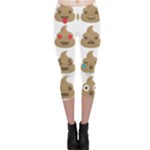 poop Emoji Capri Leggings 