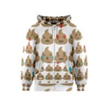 poop Emoji Kids Zipper Hoodie