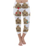 poop Emoji Capri Winter Leggings 