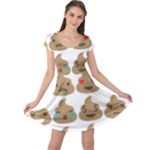 poop Emoji Cap Sleeve Dress