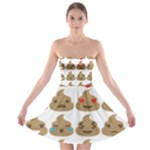 poop Emoji Strapless Bra Top Dress