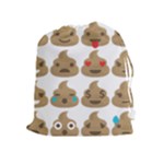 poop Emoji Drawstring Pouch (XL)