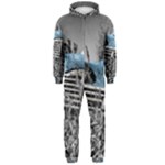 Vintage Blue Car Hooded Jumpsuit (Men)