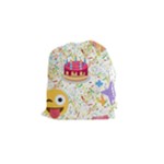 happy Birthday emoji Drawstring Pouch (Small)