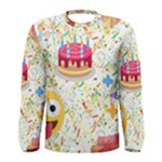 happy Birthday emoji Men s Long Sleeve T-shirt