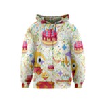 happy Birthday emoji Kids Zipper Hoodie