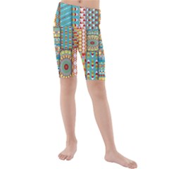 Kids  Mid Length Swim Shorts 