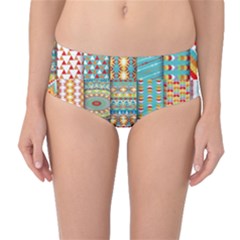 Mid-Waist Bikini Bottoms 