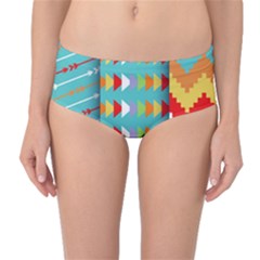 Mid-Waist Bikini Bottoms 