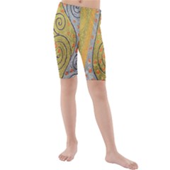 Kids  Mid Length Swim Shorts 