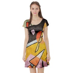 Short Sleeve Skater Dress Front