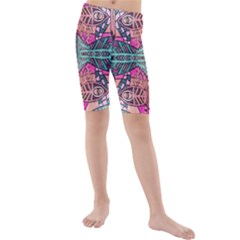 Kids  Mid Length Swim Shorts 