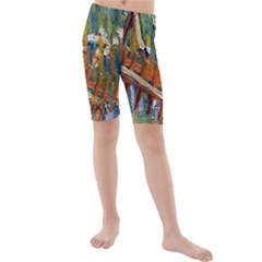 Kids  Mid Length Swim Shorts 