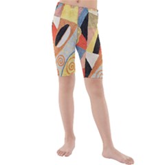 Kids  Mid Length Swim Shorts 