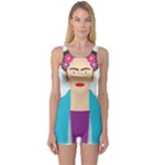 Frida Kahlo One Piece Boyleg Swimsuit