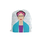 Frida Kahlo Drawstring Pouch (Medium)