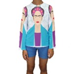 Frida Kahlo Kid s Long Sleeve Swimwear